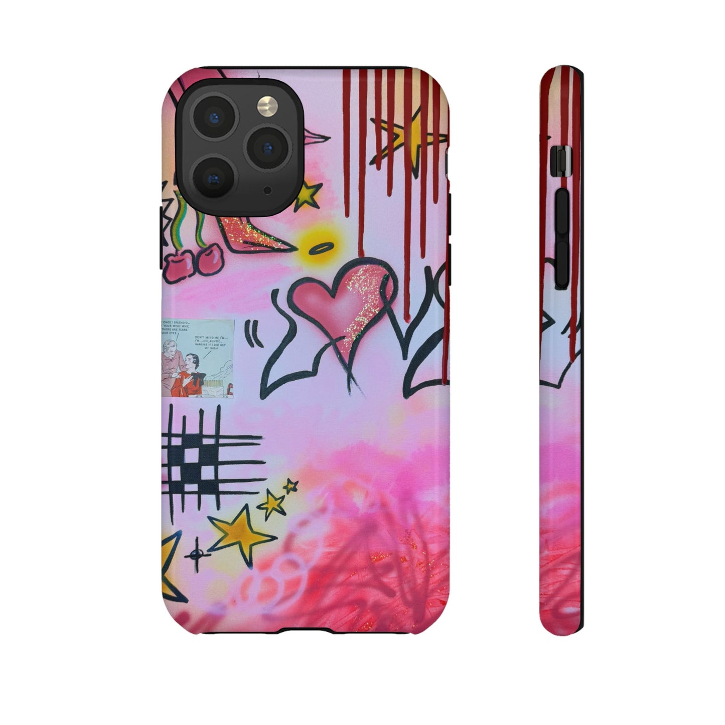 "cherry luvr" airbrush iPhone case