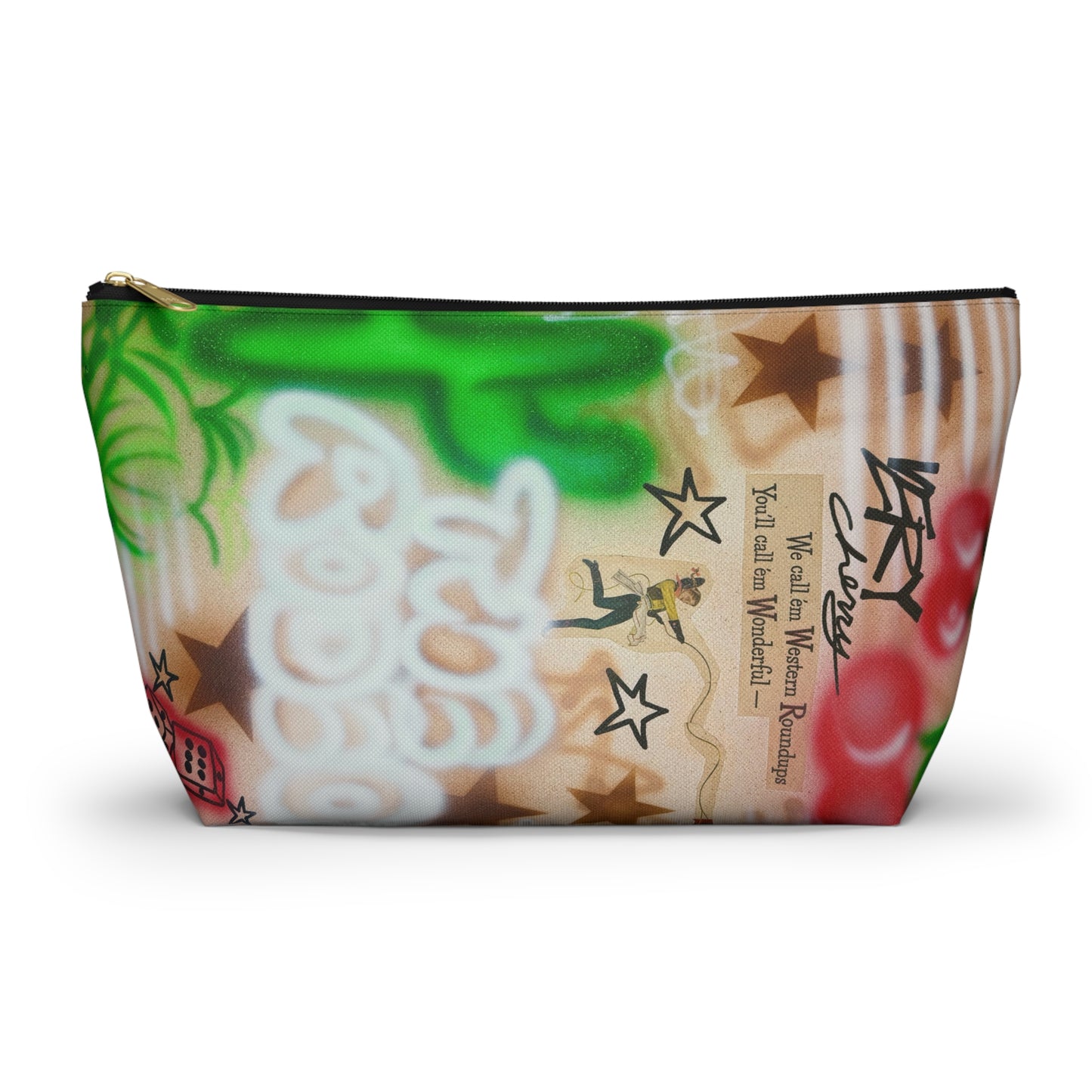 "the rodeo" airbrush makeup pouch