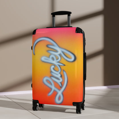 "lucky" airbrush suitcase