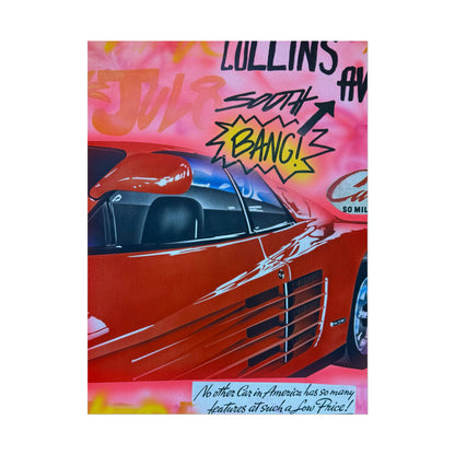 "miami momentos" airbrush rolled print