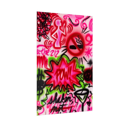 "in the 212" airbrush rolled print