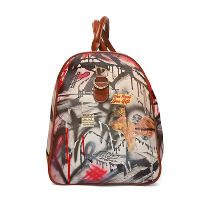 "real love" airbrush waterproof travel bag