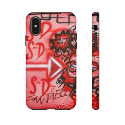 "san diego" airbrush iPhone case