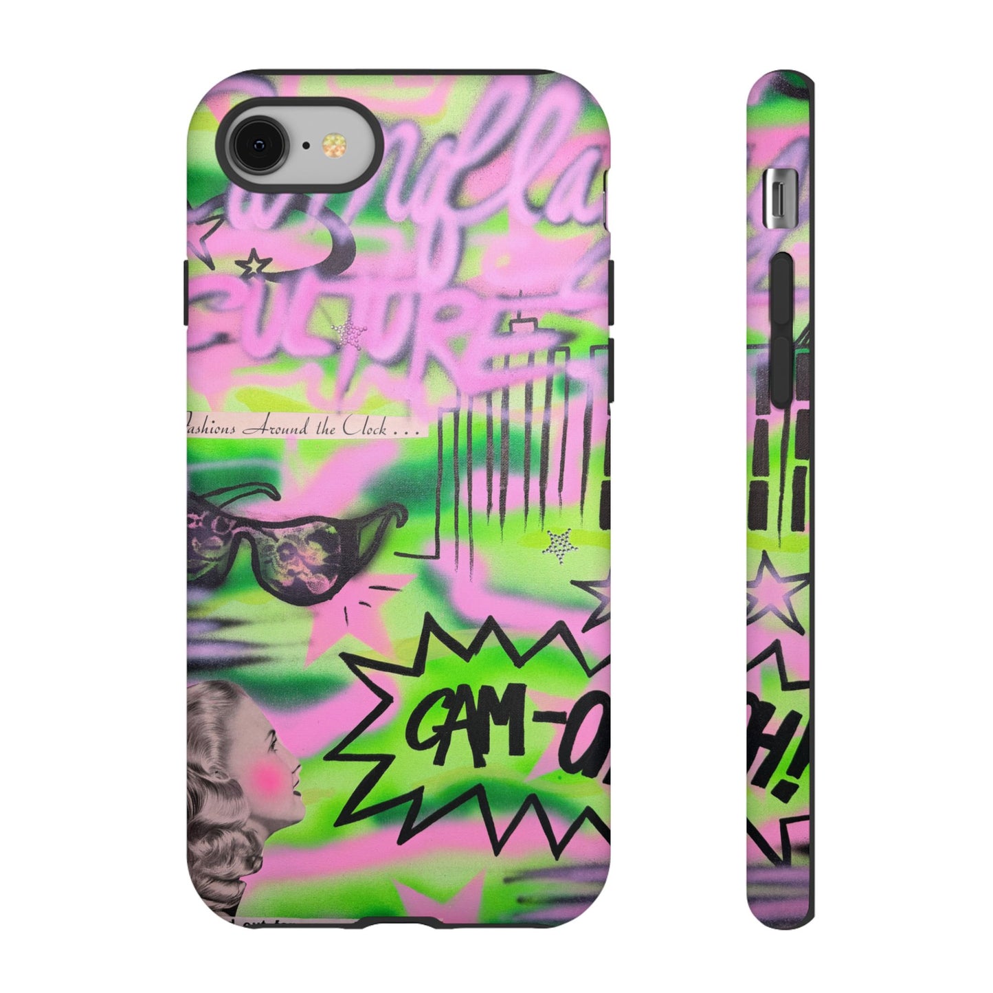 "green camo" airbrush iPhone case