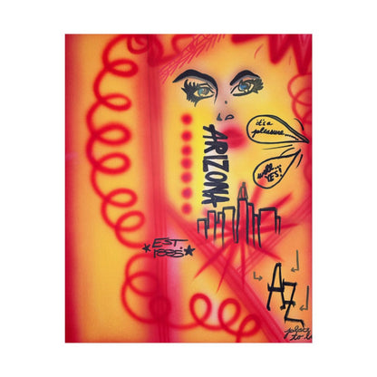 "tempe, arizona" airbrush rolled print