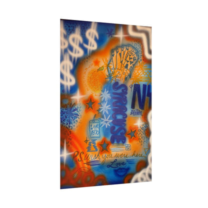 "syracuse, ny" airbrush rolled print
