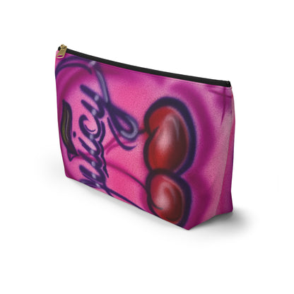 "juicy" airbrush makeup pouch