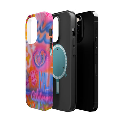 "mornings in malibu" MagSafe airbrush iPhone case