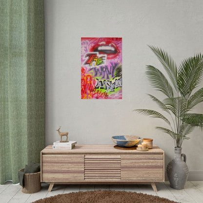 "wynwood gold" airbrush rolled print
