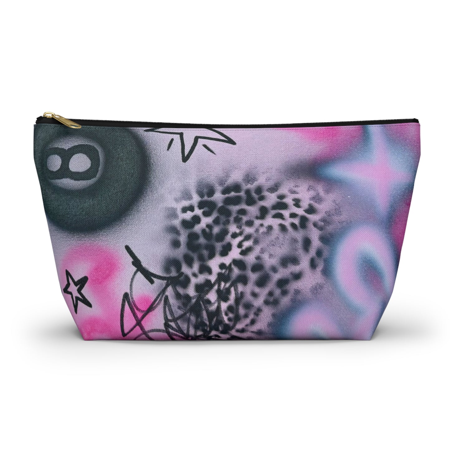"onyx cheetah" airbrush makeup pouch