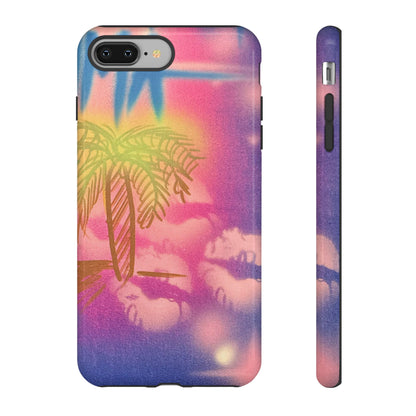 "glowy nights" airbrush iPhone case