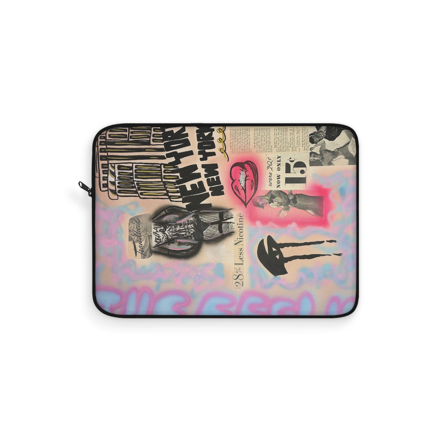 "new york, new york" airbrush laptop sleeve