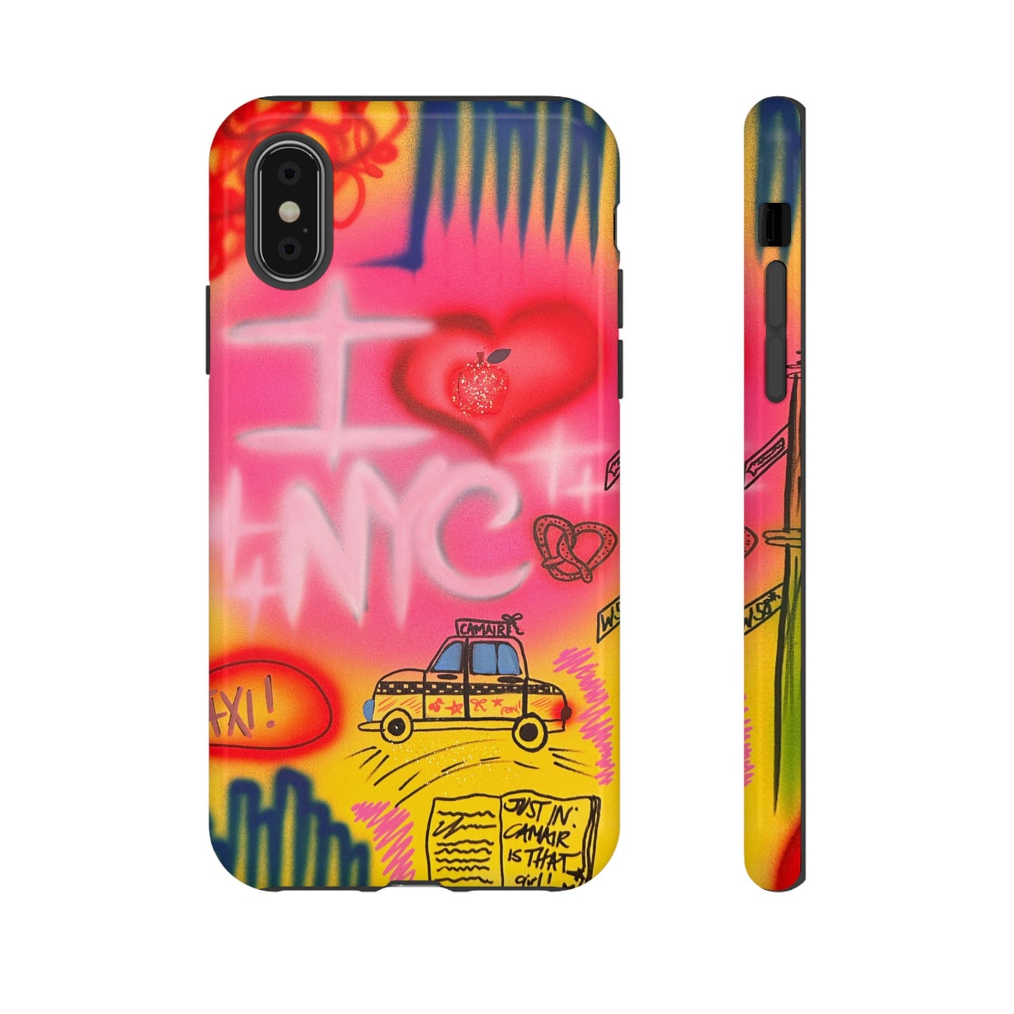 "in the city" airbrush iPhone case