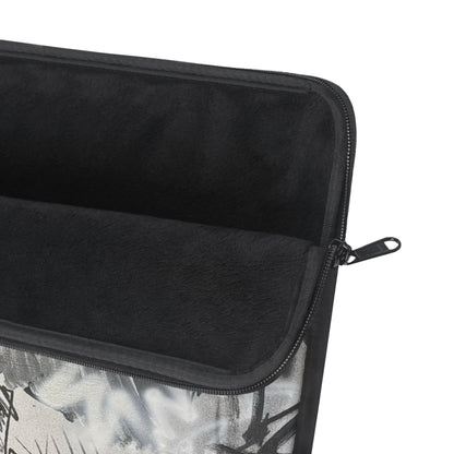 "monochrome mood" airbrush laptop sleeve