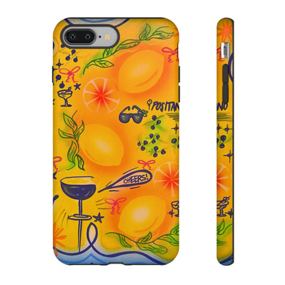 "citrus coastline" airbrush iPhone case