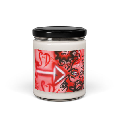"san diego" airbrush soy candle