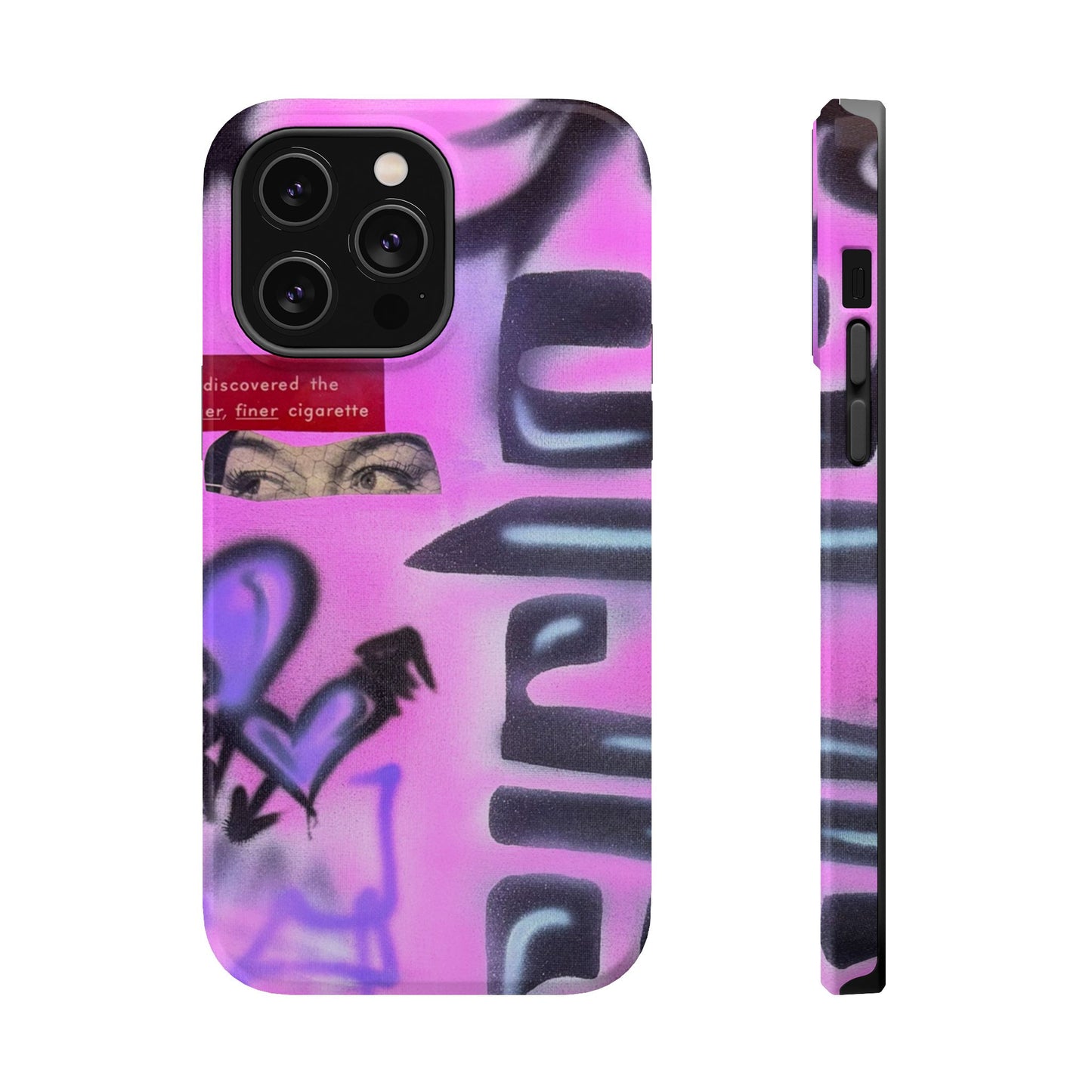 MagSafe "purple princess" airbrush iPhone case