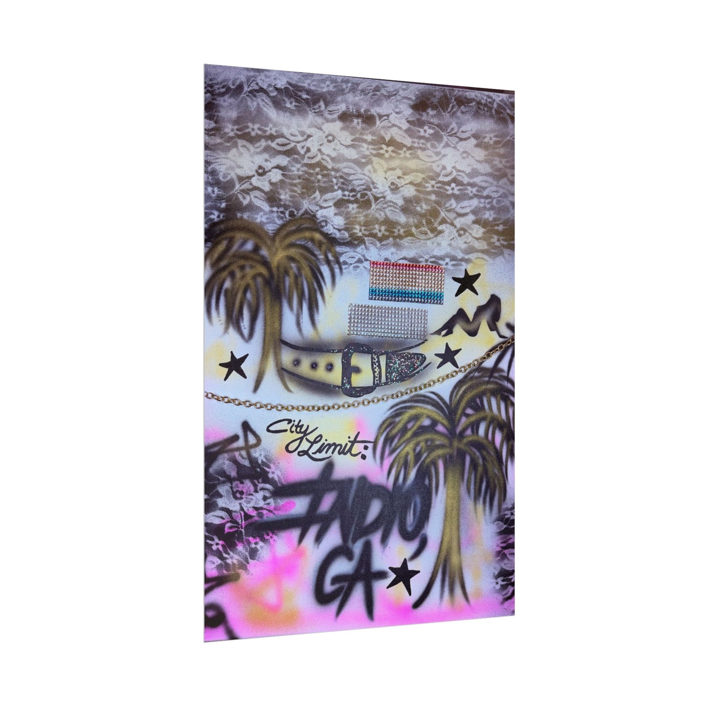 "indio, ca" airbrush rolled print