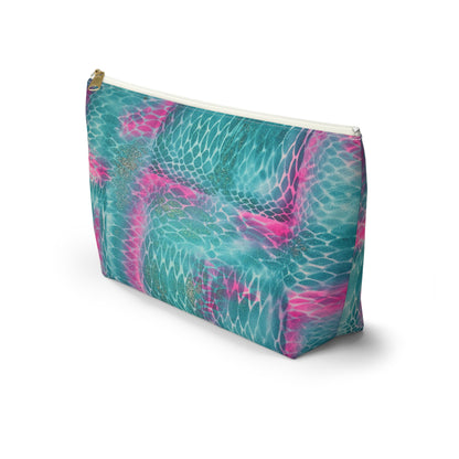 "snake skin" airbrush makeup pouch