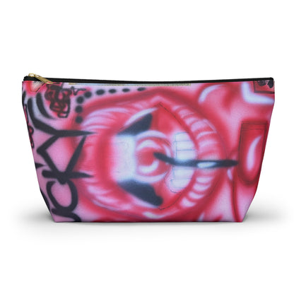 "be happy go lucky" airbrush makeup pouch