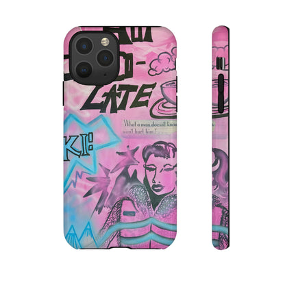 "avant le ski" airbrush iPhone case