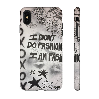 "i am fashion" airbrush iPhone case