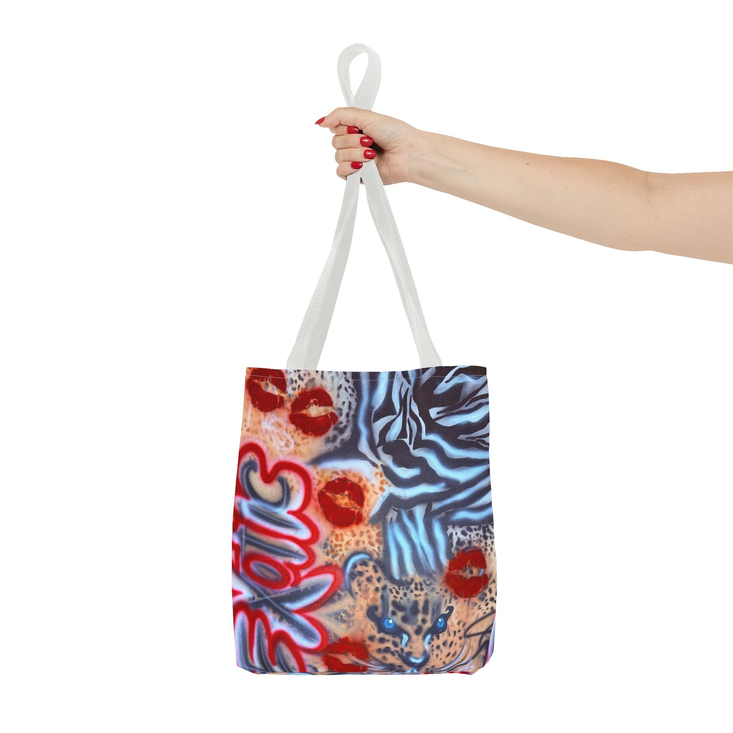 "in the wild" airbrush tote bag