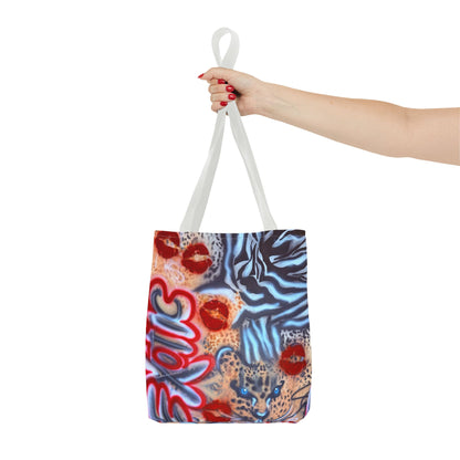 "in the wild" airbrush tote bag