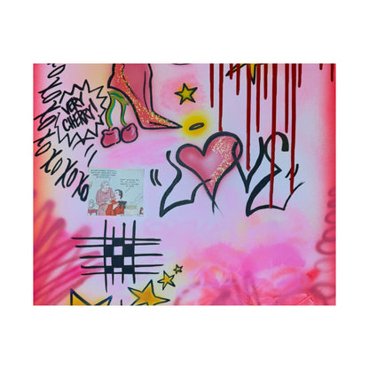 "cherry luvr" airbrush horizontal print