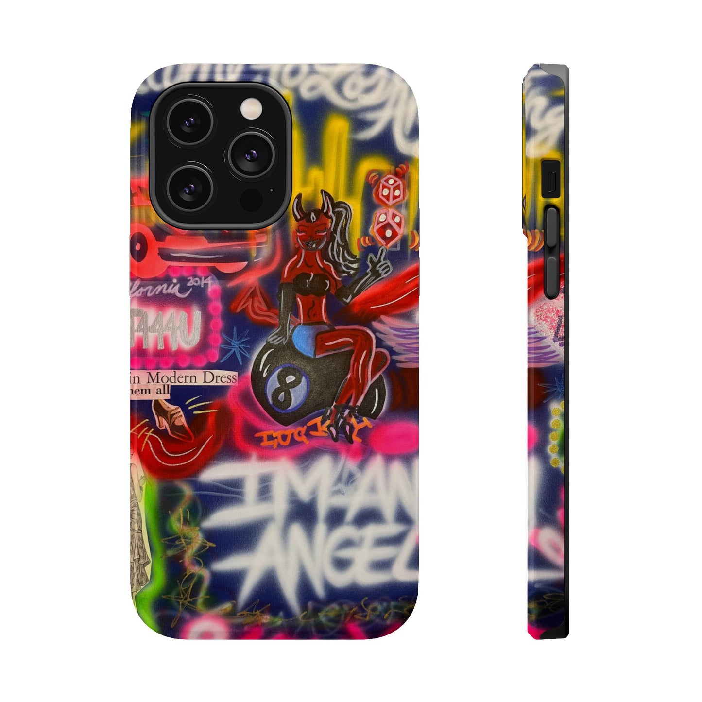 MagSafe "im an angel" airbrush iPhone case