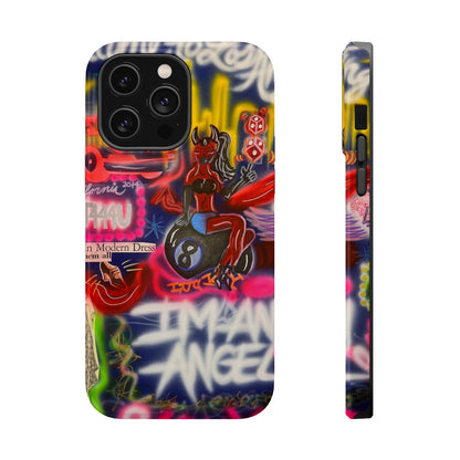 MagSafe "im an angel" airbrush iPhone case