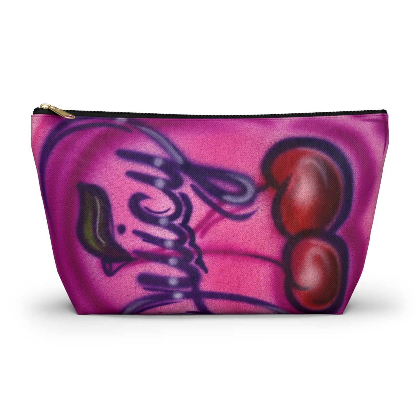 "juicy" airbrush makeup pouch