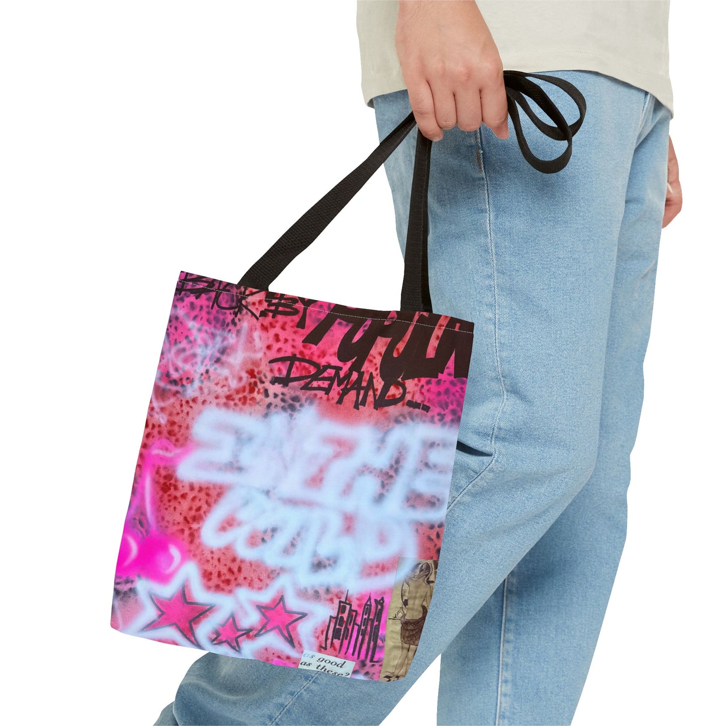 "in the wild" airbrush tote bag