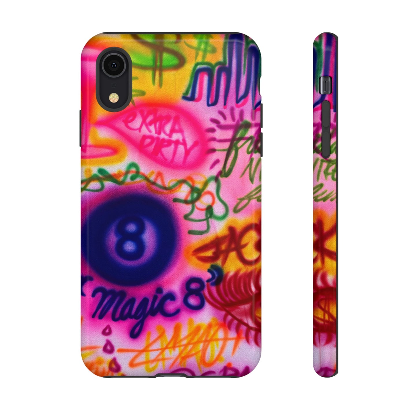 "colorful chaos" airbrush iPhone case