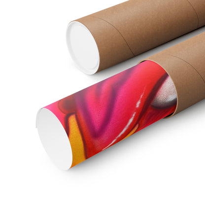 "flaming lips pt. 2" airbrush horizontal print