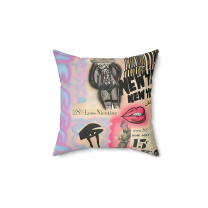 "new york, new york" airbrush pillow