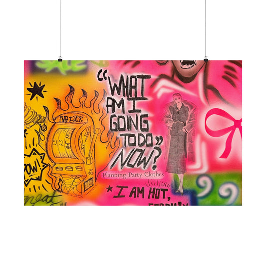 "out of luck" airbrush horizontal print