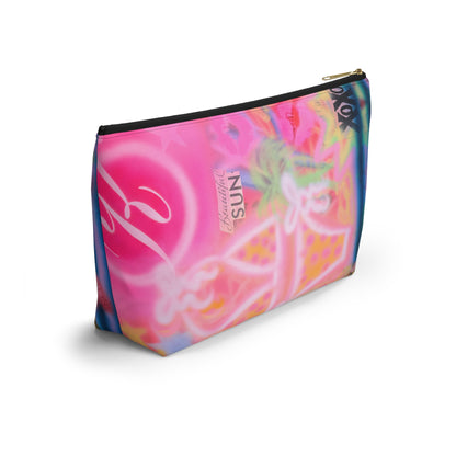 "santa monica strawberry" airbrush makeup pouch