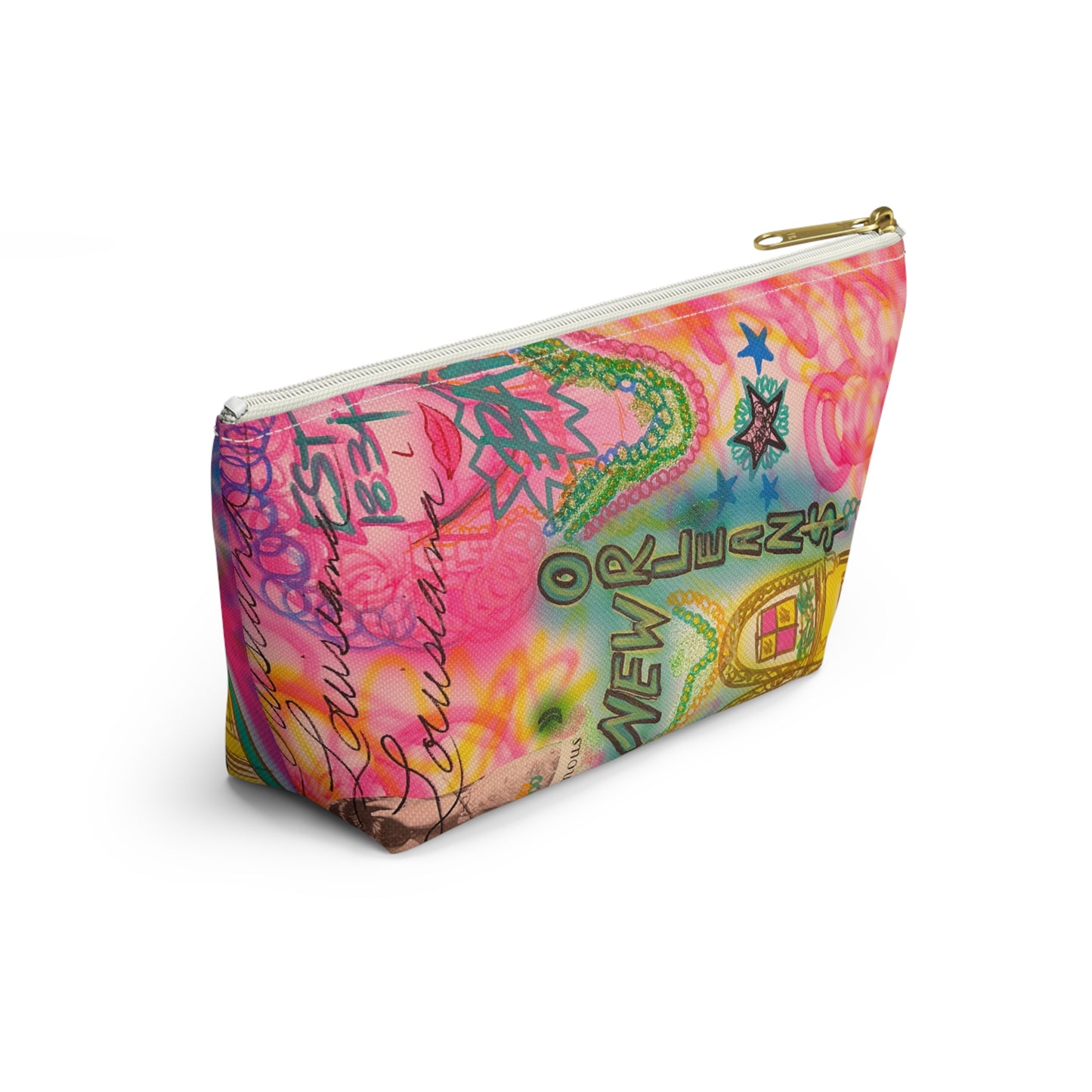 "new orleans" airbrush makeup pouch