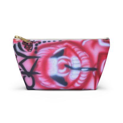 "be happy go lucky" airbrush makeup pouch