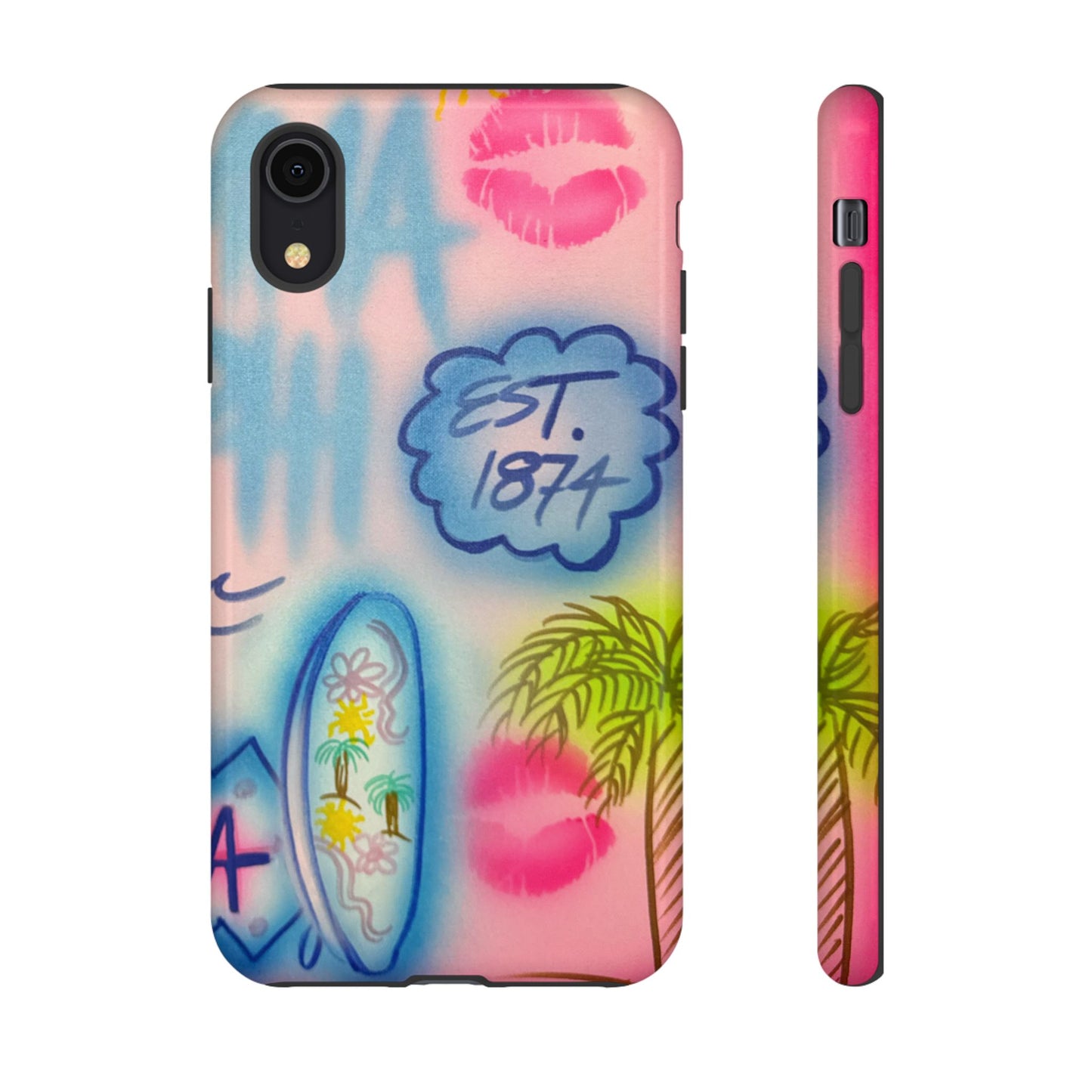 "in the wave" airbrush iPhone case