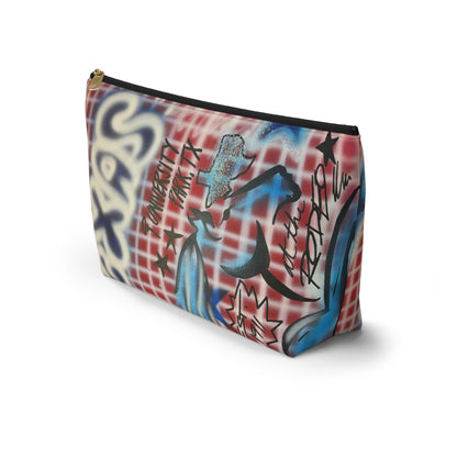 "texas" airbrush makeup pouch