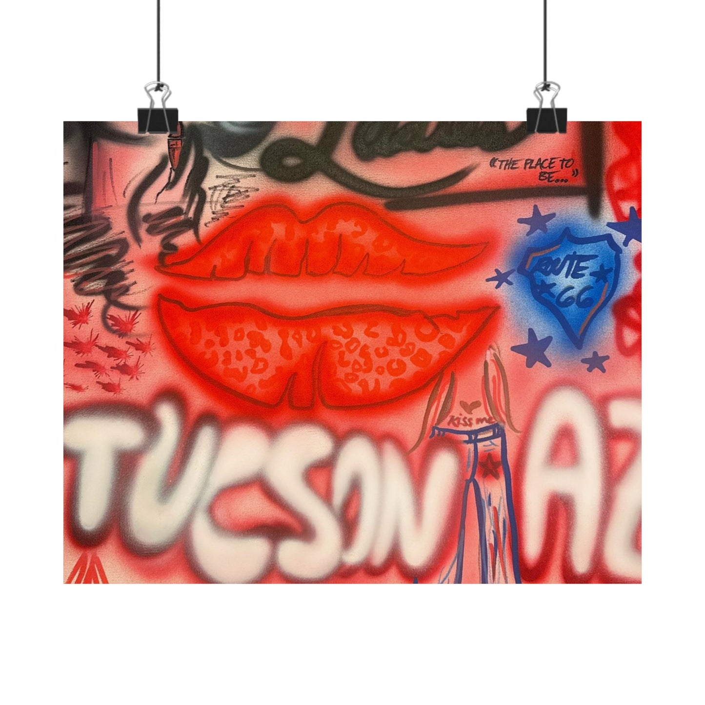 "tucson, arizona" airbrush horizontal print