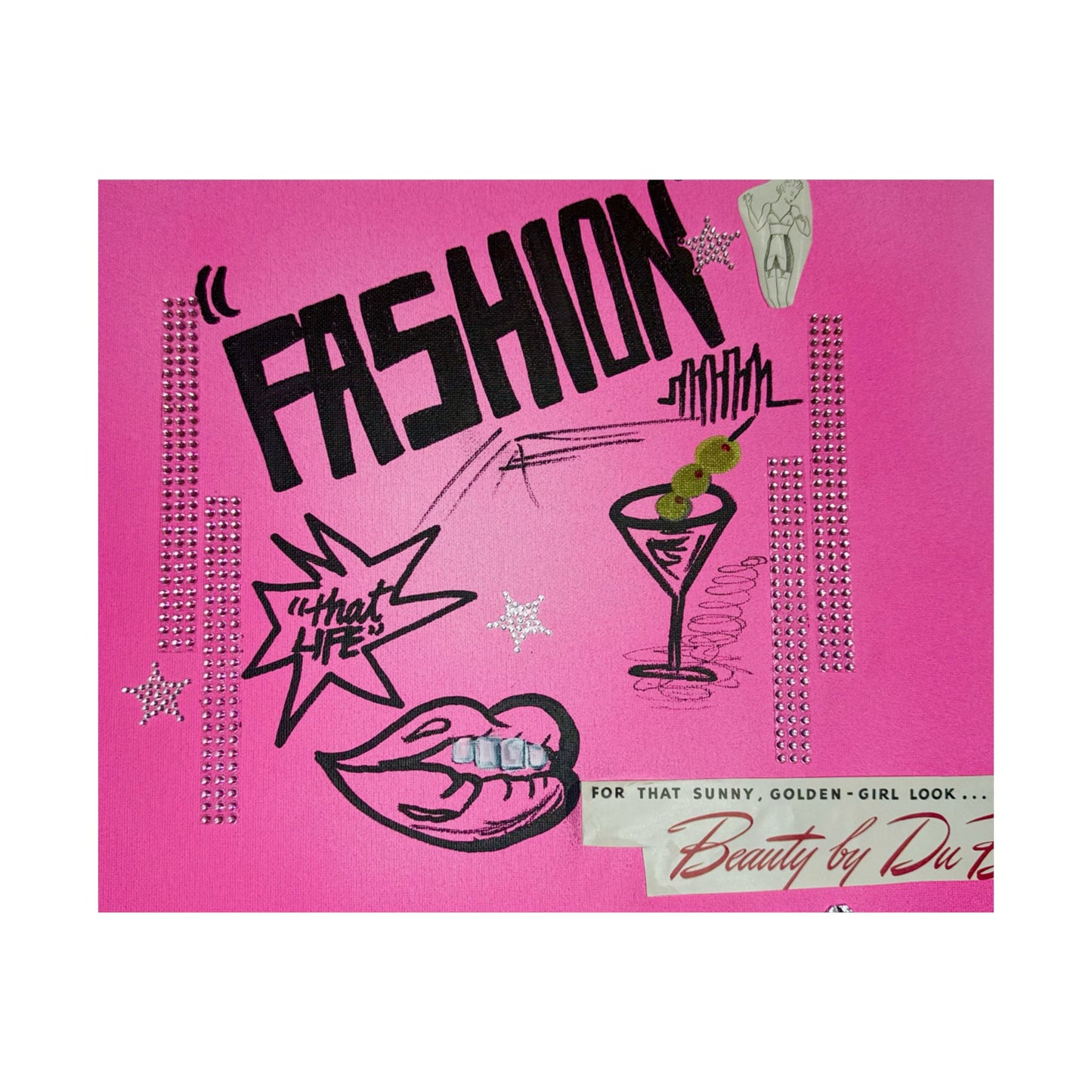 "high fashion" airbrush horizontal print