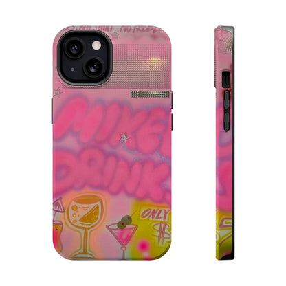 MagSafe "mixed drinks" airbrush iPhone case