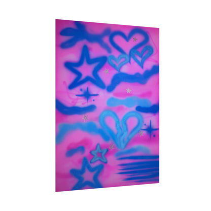 "blue camo" airbrush rolled print