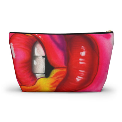 "flaming lips pt. 2" airbrush makeup pouch