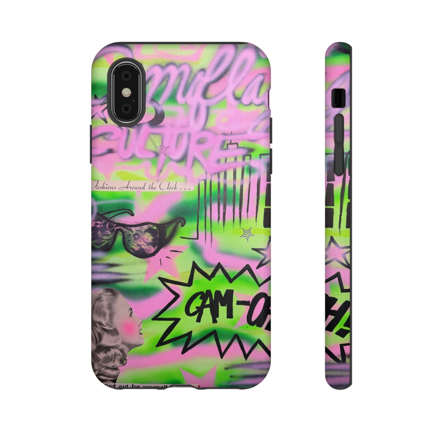 "green camo" airbrush iPhone case