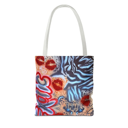 "in the wild" airbrush tote bag