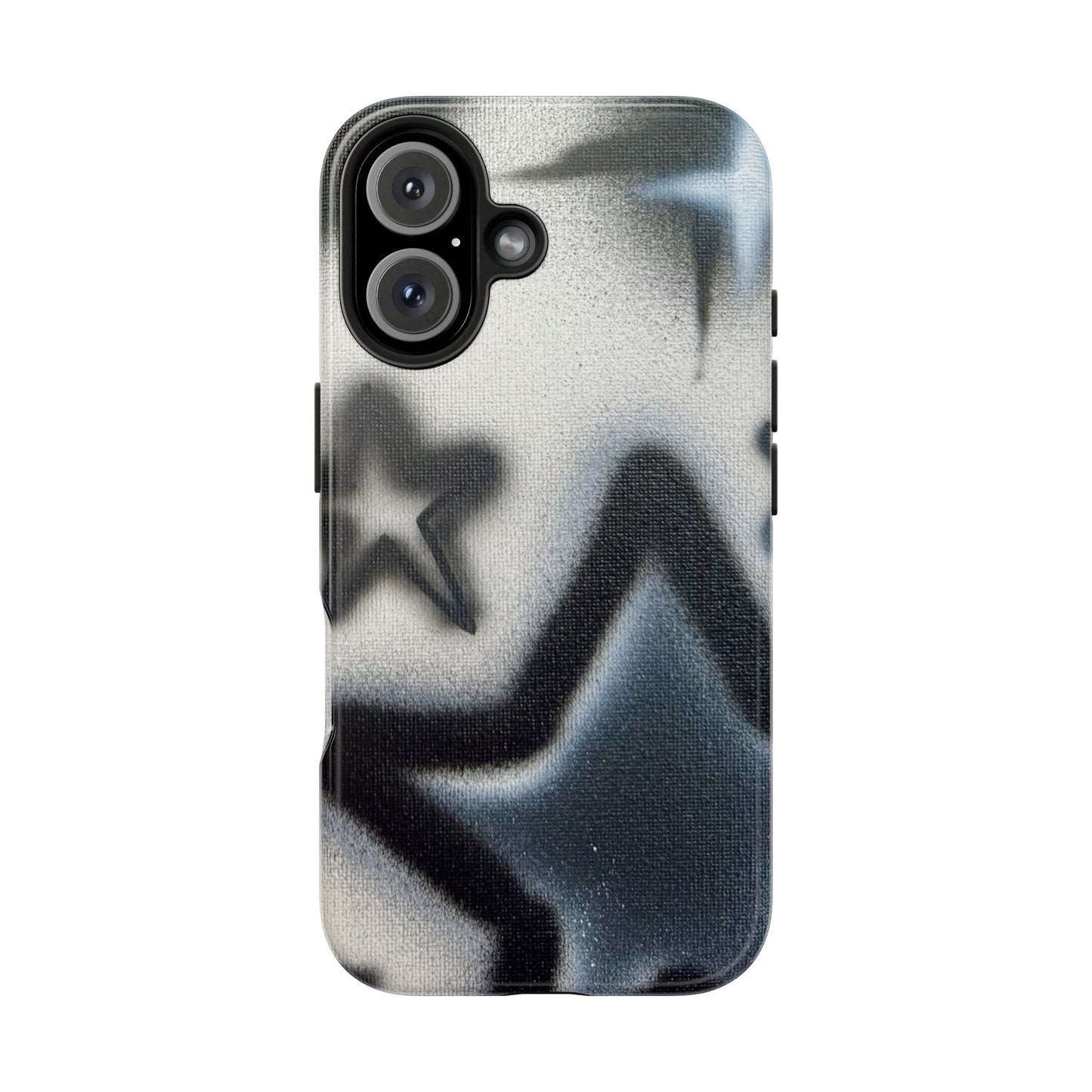 "black & white stars" airbrush iPhone case